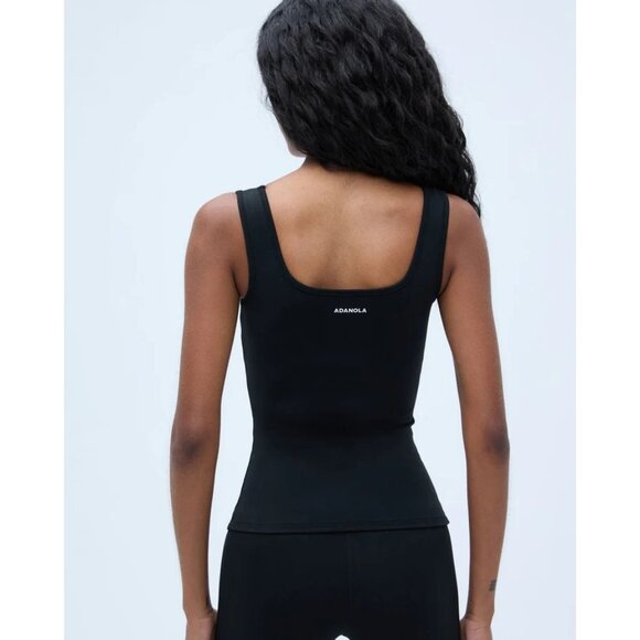 Adanola Ultimate Square Neck Top in Black - Picture 3 of 5